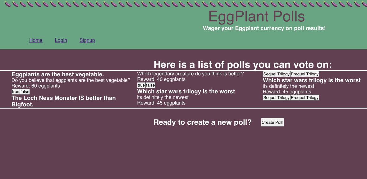 eggplant-polls